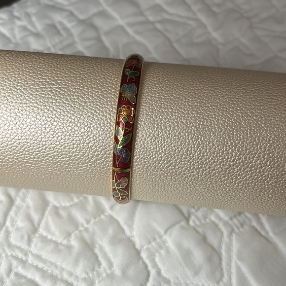 GOLD/FLORAL bangle - Picture 2 of 4